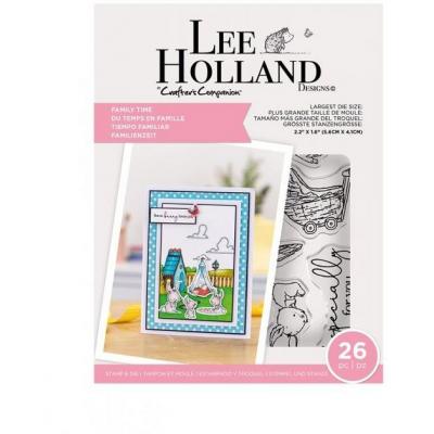 Crafter's Companion Lee Holland Clear Stamps & Die - Family Time